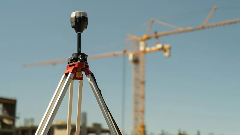 Surveying equipment on site